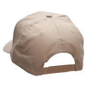 Desert Camel Embroidered Solid Cotton Twill Pro Style Cap - Khaki OSFM