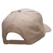 Desert Camel Embroidered Solid Cotton Twill Pro Style Cap - Khaki OSFM