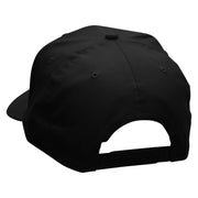 Desert Camel Embroidered Solid Cotton Twill Pro Style Cap - Black OSFM