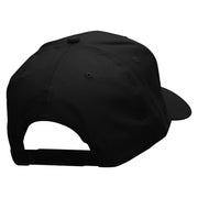 Desert Camel Embroidered Solid Cotton Twill Pro Style Cap - Black OSFM