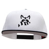 Raccoon Silhouette Embroidered Wool Blend Pro Style 2 Tone Snapback - Black-White OSFM