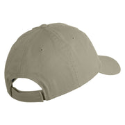 Inmate Costume Embroidered Low Profile Dyed Cotton Twill Cap - Putty OSFM