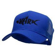 Black Shark Embroidered Solid Cotton Prostyle Twill Mesh Cap - Royal OSFM