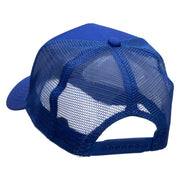 Black Shark Embroidered Solid Cotton Prostyle Twill Mesh Cap - Royal OSFM