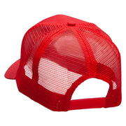 Black Shark Embroidered Solid Cotton Prostyle Twill Mesh Cap - Red OSFM