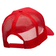 Black Shark Embroidered Solid Cotton Prostyle Twill Mesh Cap - Red OSFM