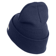 U.S. Army 29th Infantry Brigade Combat Team Logo Embroidered 12 Inch Solid Knit Cuff Long Beanie Made in USA - Navy OSFM