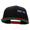 Sushi Man Embroidered Wool Blend Classic Snapback - Black-Red OSFM