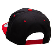 Sushi Man Embroidered Wool Blend Classic Snapback - Black-Red OSFM