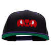 Elephants' Love Embroidered Wool Blend 2 Tone Classic Snapback - Black-Purple OSFM