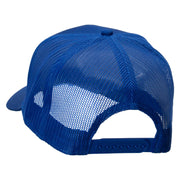 Penguins' Love Embroidered Solid Cotton Twill Mesh Prostyle Cap - Royal OSFM