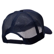 Penguins' Love Embroidered Solid Cotton Twill Mesh Prostyle Cap - Navy OSFM