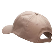 Best Pop Embroidered Low Profile Structured PET Spun Cap - Khaki OSFM