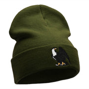 Majestic Eagle Embroidered 12 Inch Long Knitted Beanie