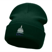 DC Capitol Embroidered 12 Inch Knitted Long Beanie