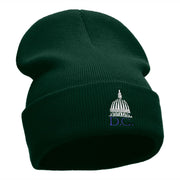 DC Capitol Embroidered 12 Inch Knitted Long Beanie