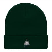 DC Capitol Embroidered 12 Inch Knitted Long Beanie