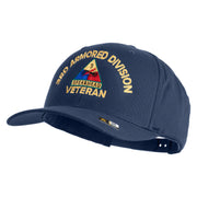 U.S. Army 3rd Armored Division Embroidered Retro Cotton Blend Snapback Cap - Navy OSFM