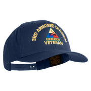 U.S. Army 3rd Armored Division Embroidered Retro Cotton Blend Snapback Cap - Navy OSFM