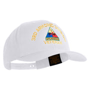 U.S. Army 3rd Armored Division Embroidered Retro Cotton Blend Snapback Cap - White OSFM