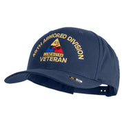 U.S. Army 49th Armored Division Embroidered Retro Cotton Blend Snapback Cap - Navy OSFM