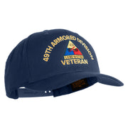 U.S. Army 49th Armored Division Embroidered Retro Cotton Blend Snapback Cap - Navy OSFM