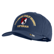 U.S. Army 11th Armored Cavalry Regiment Embroidered Retro Cotton Blend Snapback Cap - Navy OSFM