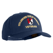 U.S. Army 11th Armored Cavalry Regiment Embroidered Retro Cotton Blend Snapback Cap - Navy OSFM
