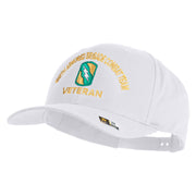 U.S. Army 155th Armored Brigade Combat Team Embroidered Retro Cotton Blend Snapback Cap - White OSFM