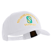 U.S. Army 155th Armored Brigade Combat Team Embroidered Retro Cotton Blend Snapback Cap - White OSFM