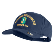 U.S. Army 155th Armored Brigade Combat Team Embroidered Retro Cotton Blend Snapback Cap - Navy OSFM