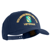 U.S. Army 155th Armored Brigade Combat Team Embroidered Retro Cotton Blend Snapback Cap - Navy OSFM