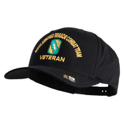 U.S. Army 155th Armored Brigade Combat Team Embroidered Retro Cotton Blend Snapback Cap - Black OSFM