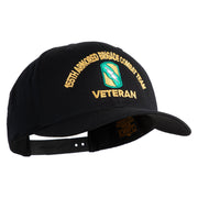 U.S. Army 155th Armored Brigade Combat Team Embroidered Retro Cotton Blend Snapback Cap - Black OSFM