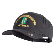 U.S. Army 155th Armored Brigade Combat Team Embroidered Retro Cotton Blend Snapback Cap - Charcoal OSFM
