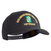 U.S. Army 155th Armored Brigade Combat Team Embroidered Retro Cotton Blend Snapback Cap - Charcoal OSFM
