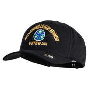 U.S. Army 278th Armored Cavalry Regiment Embroidered Retro Cotton Blend Snapback Cap - Black OSFM