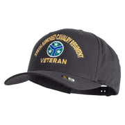 U.S. Army 278th Armored Cavalry Regiment Embroidered Retro Cotton Blend Snapback Cap - Charcoal OSFM