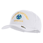U.S. Army 278th Armored Cavalry Regiment Embroidered Retro Cotton Blend Snapback Cap - White OSFM
