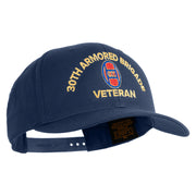 U.S. Army 30th Armored Brigade Embroidered Retro Cotton Blend Snapback Cap - Navy OSFM