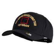 U.S. Army 81st Armored Brigade Combat Team Embroidered Retro Cotton Blend Snapback Cap - Black OSFM