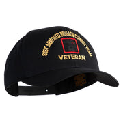 U.S. Army 81st Armored Brigade Combat Team Embroidered Retro Cotton Blend Snapback Cap - Black OSFM