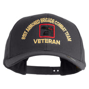 U.S. Army 81st Armored Brigade Combat Team Embroidered Retro Cotton Blend Snapback Cap - Charcoal OSFM