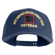 U.S. Army 81st Armored Brigade Combat Team Embroidered Retro Cotton Blend Snapback Cap - Navy OSFM