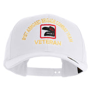 U.S. Army 81st Armored Brigade Combat Team Embroidered Retro Cotton Blend Snapback Cap - White OSFM