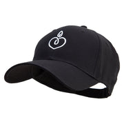 Heart Candle Embroiderd Low Profile Cap - Black OSFM