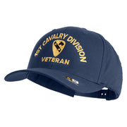 U.S. Army 1st Cavalry Division Embroidered Retro Cotton Blend Snapback Cap - Navy OSFM