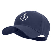 Heart Candle Embroiderd Low Profile Cap - Navy OSFM