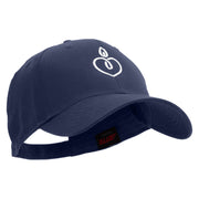 Heart Candle Embroiderd Low Profile Cap - Navy OSFM