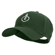 Heart Candle Embroiderd Low Profile Cap - Dk-Green OSFM